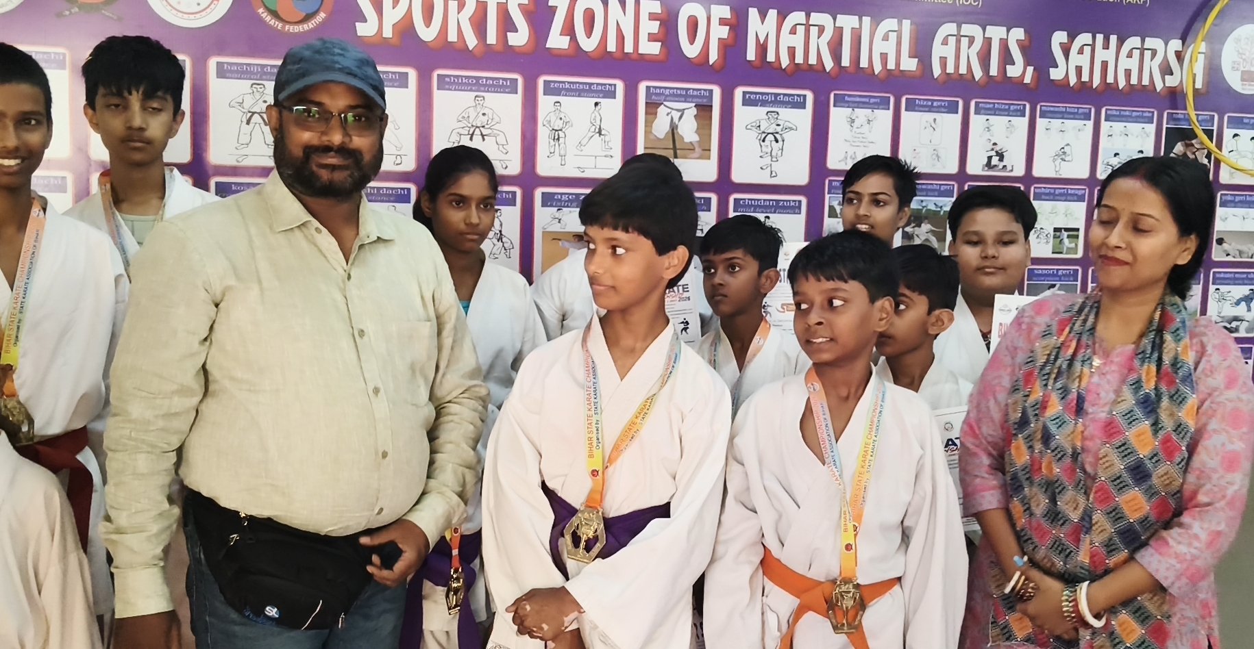 सहरसा के कराटे खिलाड़ियों का शानदार प्रदर्शन, दो खिलाड़ी नेशनल के लिए चयनित