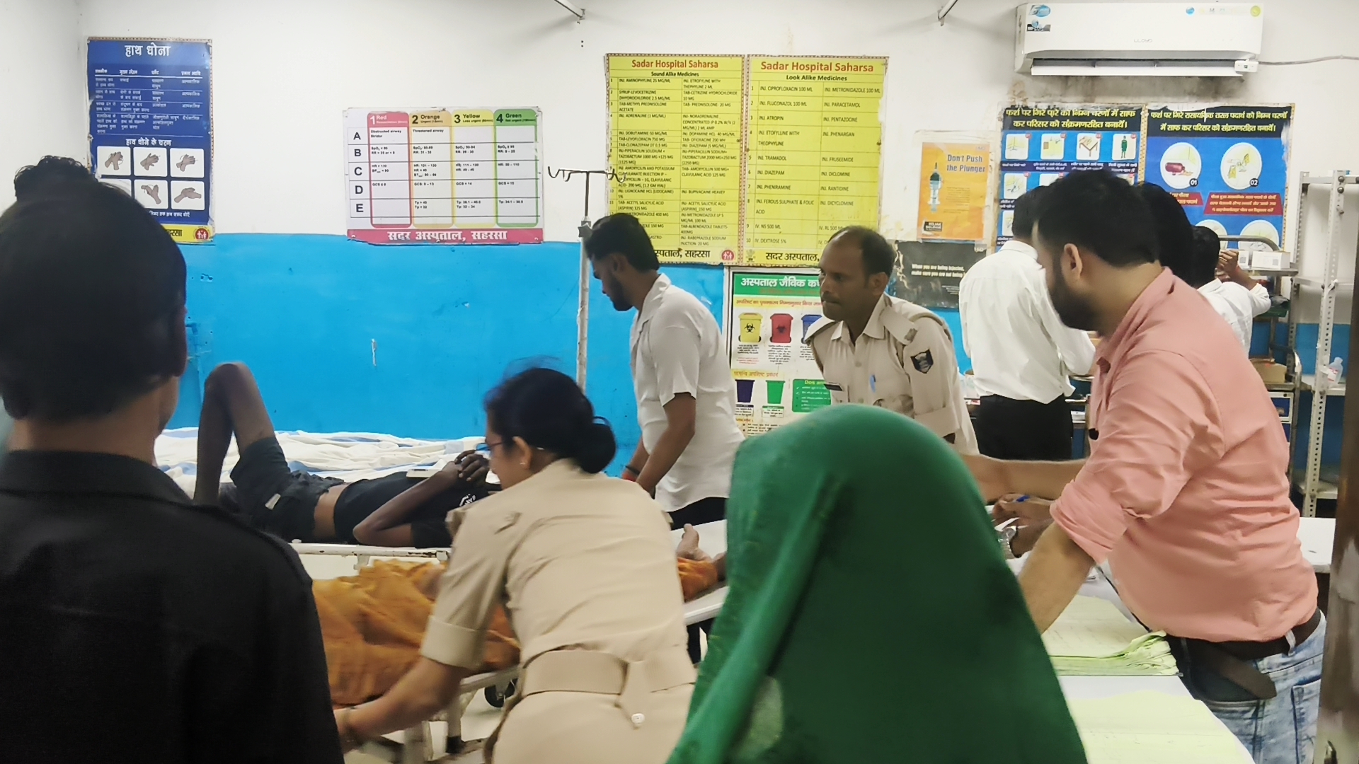 सहरसा में दिनदहाड़े महिला को लगी गोली, दाहिने पैर को छूते हुए निकली गोली